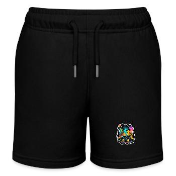 Quad & Offroad - Kinder Organic Joggingshorts Mini Bolter von Stanley/Stella - Schwarz - Vorne