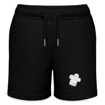 Chef's hat batik hat - Kids Organic Sweat Shorts by Stanley/Stella - black - Front