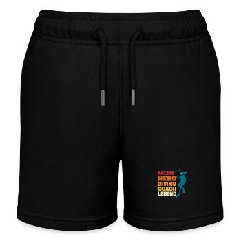 Mom Hero Diving Coach Legend Funny Mom Diving Gift - Short de jogging enfant bio Stanley/Stella - noir - Devant