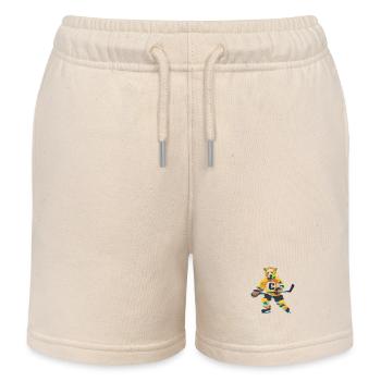 HockeyBear - Kids Organic Sweat Shorts by Stanley/Stella - soft Ecru - Front