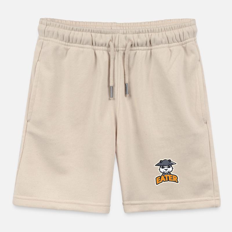 Sushi Eater Kids Organic Sweat Shorts by Stanley/Stella