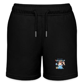 It s a Boy - Kinder Organic Joggingshorts Mini Bolter von Stanley/Stella - Schwarz - Vorne