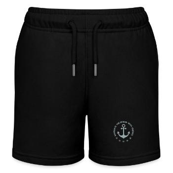 Ancre - Short de jogging enfant bio Stanley/Stella - noir - Devant