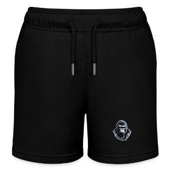gorille avec chaine en or - Short de jogging enfant bio Stanley/Stella - noir - Devant