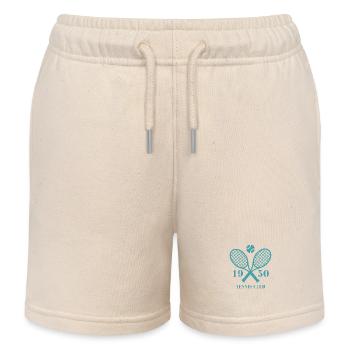 1950 Tennis Club - Kids Organic Sweat Shorts by Stanley/Stella - soft Ecru - Front