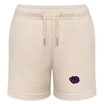 beard maintenance facial hair trends birthday - Kids Organic Sweat Shorts by Stanley/Stella - soft Ecru - Front