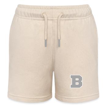 Lettre b sport - Short de jogging enfant bio Stanley/Stella - écru doux - Devant