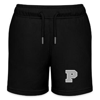 Buchstabe p sport - Kinder Organic Joggingshorts Mini Bolter von Stanley/Stella - Schwarz - Vorne