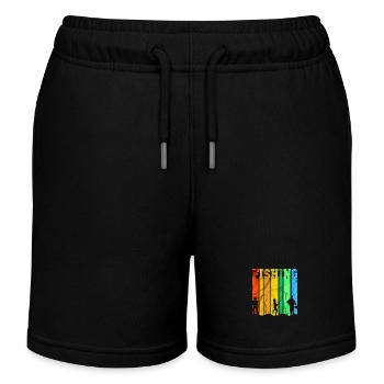 fisch, fisch, angeln, see, meer, angeln, fauna, exotisch - Kinder Organic Joggingshorts Mini Bolter von Stanley/Stella - Schwarz - Vorne
