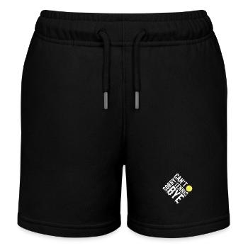 Sorry Can't Tennis Bye Zitat Lustiger Sportspruch - Kinder Organic Joggingshorts Mini Bolter von Stanley/Stella - Schwarz - Vorne