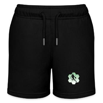 Player, Basketball, Streetball, Bball - Kinder Organic Joggingshorts Mini Bolter von Stanley/Stella - Schwarz - Vorne