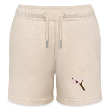 Branche de Sakura - Short de jogging enfant bio Stanley/Stella - écru doux - Devant