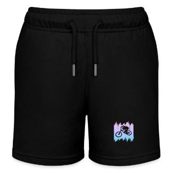 Bike, Fahrrad, Downhill - Kinder Organic Joggingshorts Mini Bolter von Stanley/Stella - Schwarz - Vorne
