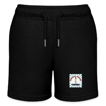 Monkey Circus - bleu blanc - Short de jogging enfant bio Stanley/Stella - noir - Devant