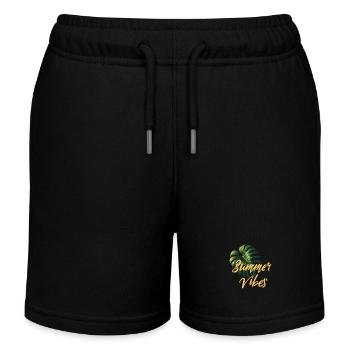 Ambiance estivale - Short de jogging enfant bio Stanley/Stella - noir - Devant