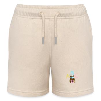 ABC mit Rucksack - Kinder Organic Joggingshorts Mini Bolter von Stanley/Stella - Natur - Vorne