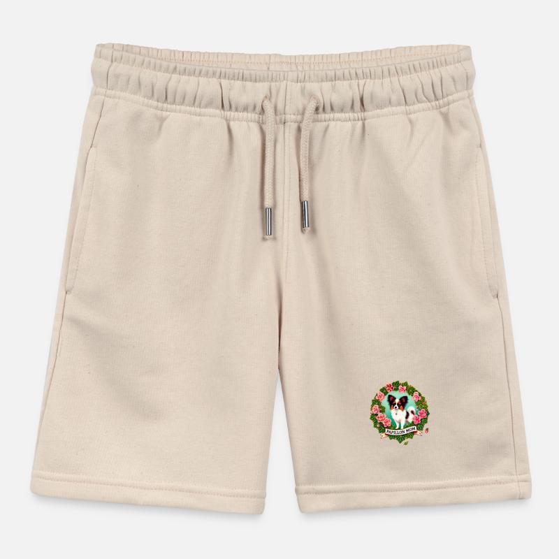 Papillon Mom Kids Organic Sweat Shorts by Stanley/Stella