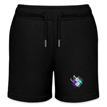 Eat Sleep Rave Repeat Essen Schlafen Raven Spruch - Kinder Organic Joggingshorts Mini Bolter von Stanley/Stella - Schwarz - Vorne