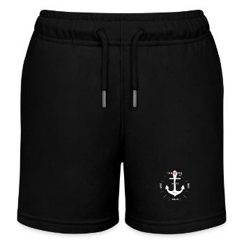 Ancré Danemark Copenhague - Short de jogging enfant bio Stanley/Stella - noir - Devant