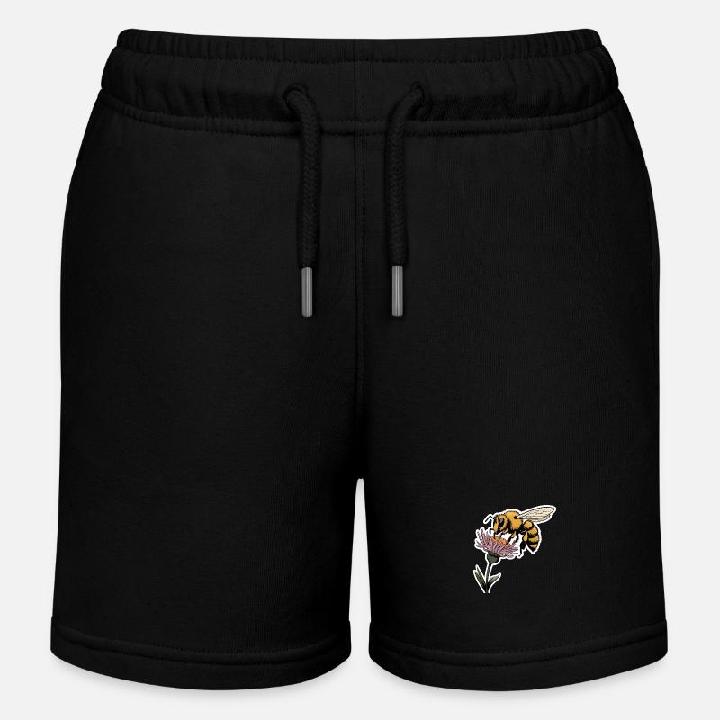 Bee - Short de jogging enfant bio Stanley/Stella - noir