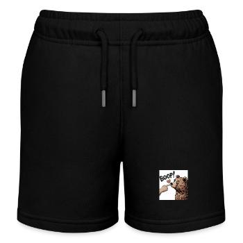 BÄRENLIEBE - Kinder Organic Joggingshorts Mini Bolter von Stanley/Stella - Schwarz - Vorne
