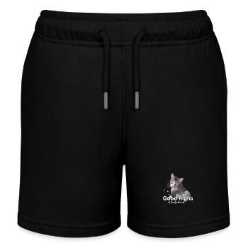 Chemise de sommeil bonne nuit bonne nuit - Short de jogging enfant bio Stanley/Stella - noir - Devant
