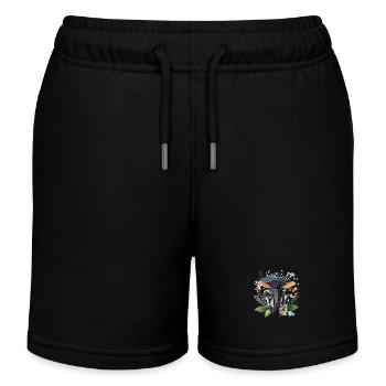 Champignon fantaisie - Short de jogging enfant bio Stanley/Stella - noir - Devant