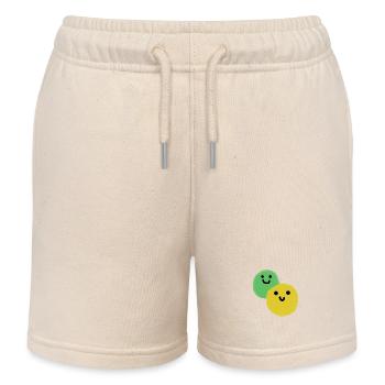 Zwei Bälle - Kinder Organic Joggingshorts Mini Bolter von Stanley/Stella - Natur - Vorne