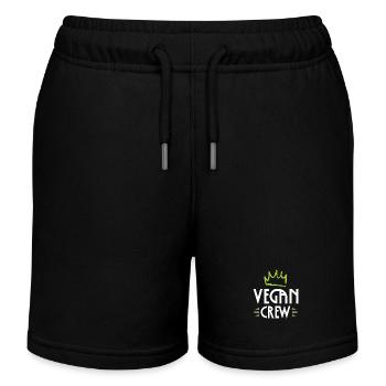 Vegan Crew - Kinder Organic Joggingshorts Mini Bolter von Stanley/Stella - Schwarz - Vorne