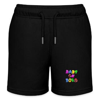 Bébé à bord Parent, Enfant, Cadeau - Short de jogging enfant bio Stanley/Stella - noir - Devant