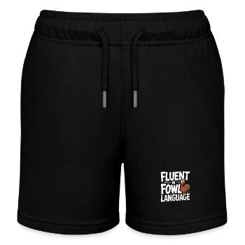 Maîtrise de la langue aviaire - Fun Turkey Design - Short de jogging enfant bio Stanley/Stella - noir - Devant