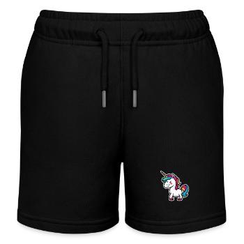 Licorne - Short de jogging enfant bio Stanley/Stella - noir - Devant