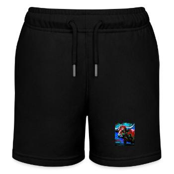 Taureau Portrait Taureau - Short de jogging enfant bio Stanley/Stella - noir - Devant