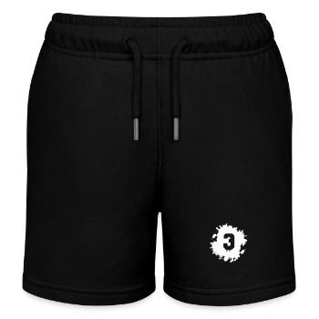 3 blobs - Kids Organic Sweat Shorts by Stanley/Stella - black - Front