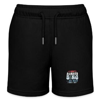 I Don't Always Sing...Oh Wait Yes I do Singer Sing - Kinder Organic Joggingshorts Mini Bolter von Stanley/Stella - Schwarz - Vorne