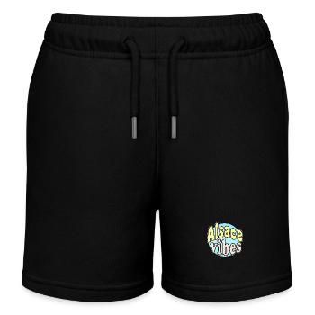 Alsace Vibes - Short de jogging enfant bio Stanley/Stella - noir - Devant