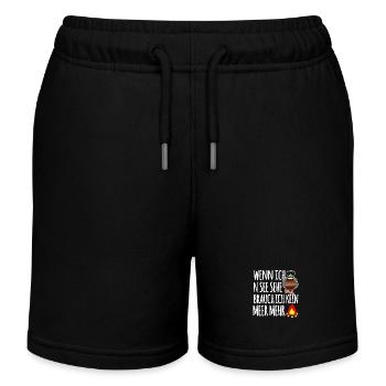 Ente am See - Kinder Organic Joggingshorts Mini Bolter von Stanley/Stella - Schwarz - Vorne