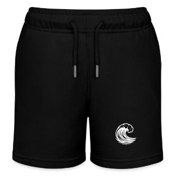 Wave Ocean - Kids Organic Sweat Shorts by Stanley/Stella - black - Front
