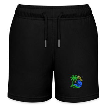 Océan de Palm Island - Short de jogging enfant bio Stanley/Stella - noir - Devant