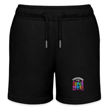 Middle School Teachers - Kids Organic Sweat Shorts by Stanley/Stella - black - Front