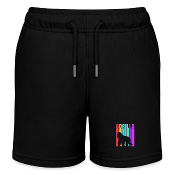 Gorille - Short de jogging enfant bio Stanley/Stella - noir - Devant