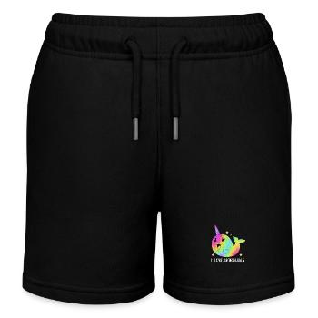 Narwal - Kinder Organic Joggingshorts Mini Bolter von Stanley/Stella - Schwarz - Vorne