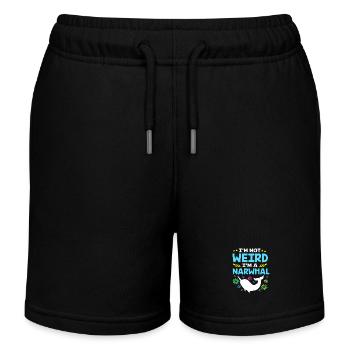 Narwhal - Kids Organic Sweat Shorts by Stanley/Stella - black - Front
