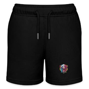 Crâne Koch - Short de jogging enfant bio Stanley/Stella - noir - Devant