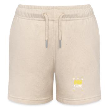 Snowboard Snowboard Vacances snowboard Snowboarders - Short de jogging enfant bio Stanley/Stella - écru doux - Devant