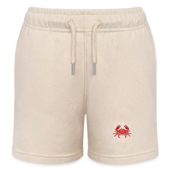 Crab - Kids Organic Sweat Shorts by Stanley/Stella - soft Ecru - Front