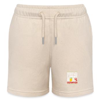 Crab - Kids Organic Sweat Shorts by Stanley/Stella - soft Ecru - Front