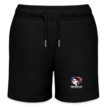 Pompier Pompier - Short de jogging enfant bio Stanley/Stella - noir - Devant