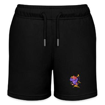 Mottenmann - Kinder Organic Joggingshorts Mini Bolter von Stanley/Stella - Schwarz - Vorne