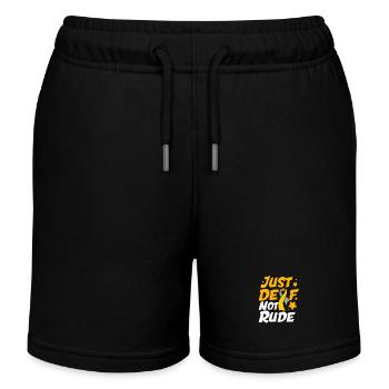 Sourd Sourd Sourd Langue des signes - Short de jogging enfant bio Stanley/Stella - noir - Devant